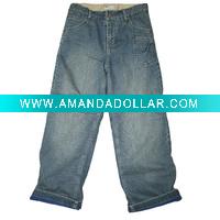 Wholesale [LEAP] Polar fleece lined jeans (children garment,children wear)
