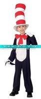 Wholesale Cat In The Hat Deluxe Child carnival Costume bscc-1049