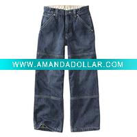 Wholesale [LEAP] Check-lined carpenter jeans (children garment,children wear)