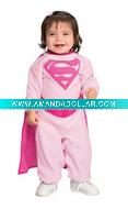 Wholesale Pink Supergirl Infant/children/toddler carnival costumes bscc-0890