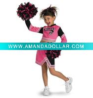 Wholesale Go Team Pink! Cheerleader Child Costume bscc-1063