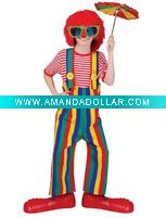 Wholesale Striped Clown Overalls Children Costume bscc-0935