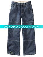Wholesale [LEAP]Check-lined carpenter jeans (child garment,kid wear)