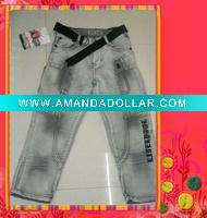 Wholesale 2011 new leisure children's soft jeans