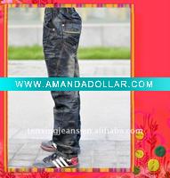 Wholesale kid's new fashion jeans pants