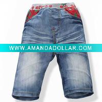 Wholesale 100% cotton vintage wash jeans for girls