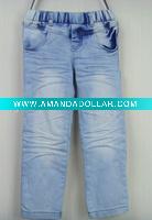 Wholesale OEM high quality fashion kids denim jeans