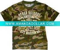 Wholesale O-neck camouflage children's t shirts
