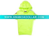 Wholesale 100% cotton Hoody for Children,Short Sleeve