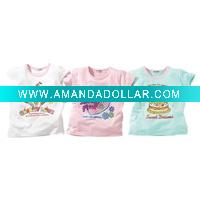 Wholesale children cotton t-shirt,children clothing ,baby garment