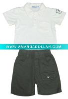Wholesale 100%cotton boys suits.