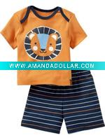 Wholesale KASA baby wear/baby clothes/baby short-sleeve suit