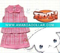 Wholesale Beautiful kids dress embroidered girls cotton dress