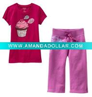 Wholesale famous child clothing/clothes/wear KASAbaby branded children clothes summer girls clothes/suits/sets baby wear