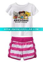 Wholesale KASA LUCY baby wear/baby clothes /baby short-sleeve suit/kid clothes/kid wear/clothes for child /clothes for baby