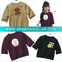 Wholesale 2011 chilsren's hot and new cotton long T-shirt