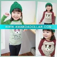 Wholesale Latest design girls t-shirt 2011