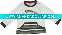 Boy long sleeve t-shirt A601#White