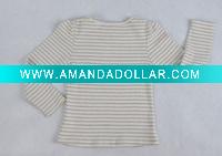 Wholesale long sleeve knitted girls t-shirt,girls garment