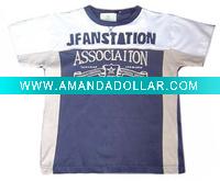 BOY's round neck button t-shirt