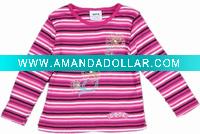 Wholesale Kids winter wear girl knit top F1080# Plum red