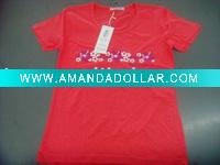 Wholesale 2011 new style girls' 100% cotton printed short sleeve t shirt