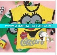 Wholesale Power seller + cartoon T-shirt Spongebob T-shirt fashion T-shrt