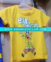 Wholesale Power seller ! cartoon T-shirt Spongebob T-shirt fashion T-shirt A0271 wholesale