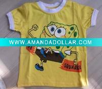 Wholesale Power seller ! cartoon T-shirt Spongebob T-shirt fashion T-shirt A0272 wholesale