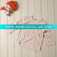 Wholesale cute floweral baby girl t-shirts