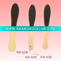 Wholesale TWO WAY WOODEN HANDLE PEDICURE FOOT FILE
