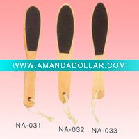TWO WAY WOOD HANDLE PEDICURE FOOT FILE