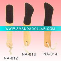 two way wooden handle pedicure foot file