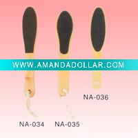 Wholesale two way wood handle pedicure foot file