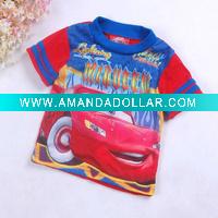 Wholesale car cotton summer boy's t shirts of short sleeves