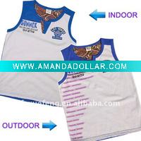 Wholesale UV color change children cotton vest