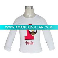 Wholesale white birthday t shirt for kids girls