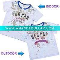 Wholesale UV cotton color change kids summer wear