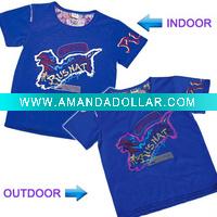 Wholesale UV color change boy t shirt cotton