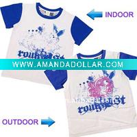 Wholesale UV color changing boys printed t shirts