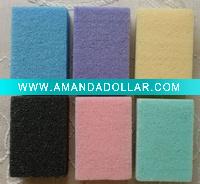 Wholesale colorful pu pumice sponge, feet buffing pad, pumice pad,callus removal tools, PU light weight pumice