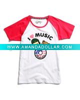Wholesale cotton raglan sleeve t shirt