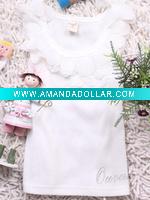 Wholesale girl's sleeveless T-shirt