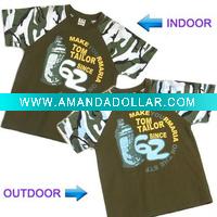 Wholesale UV color change kids stock garment