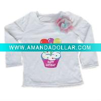 Wholesale t shirt with cute pattern for girls