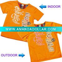 UV reflective orange t-shirt