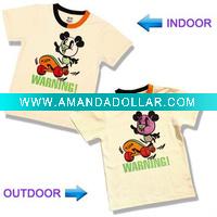 Wholesale UV color changing boys top wear