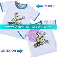 Wholesale UV color change children t shirt