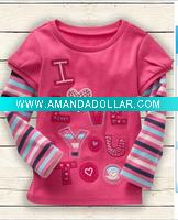 Wholesale 2011 Hot Sell girls' t-shirt