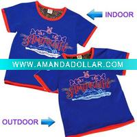 Wholesale UV fashion cotton kids t shirt